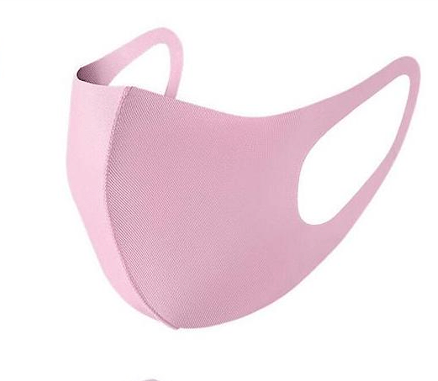 Pink Adult Face Mask - Soft Stretch Fabric - Fit for Icons