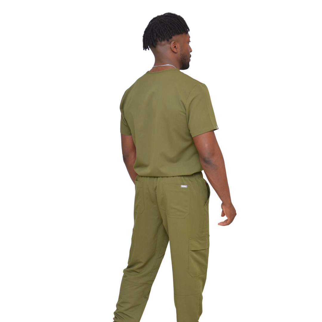 Men's Scrub Trousers - Green Scrub Trousers - Fit For Icons
