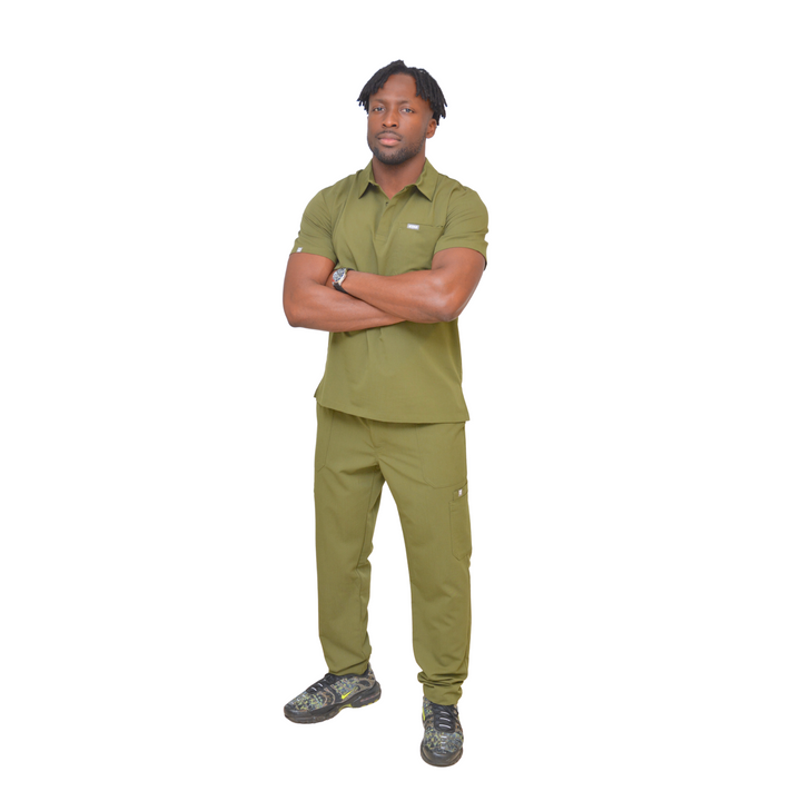 Men's Scrub Trousers - Green Scrub Trousers - Fit For Icons