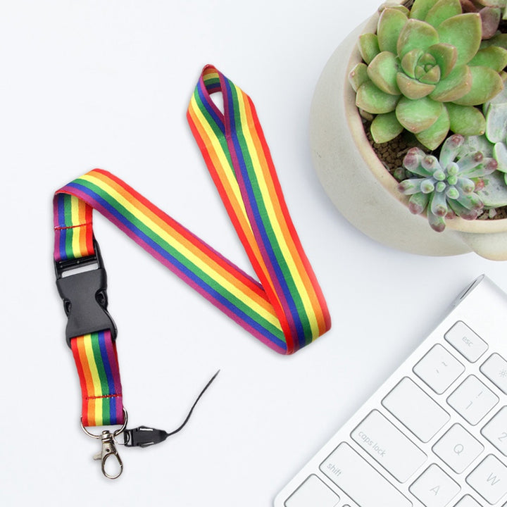 Rainbow Pride Badge Holder | Detachable Badge Holder | Fit For Icons