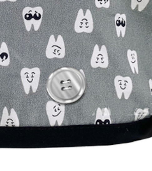 Dentistry Scrub Cap - Cool Grey Scrub Cap - Fit For Icons