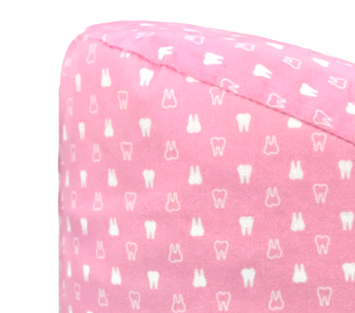 Pink & White Tooth Dentistry Scrub Cap