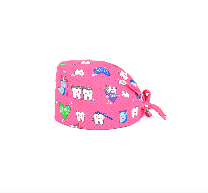 Flossy Scrub Cap - Pink Flossy Scrub Cap - Fit For Icons