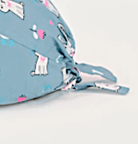  White Rabbits Scrub Cap - Elasticated Scrub Cap - Fit For Icons