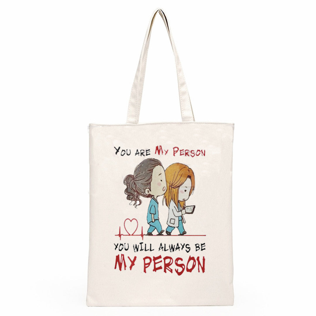 You're My Person - Grey's Anatomy Tote Shopper Bag