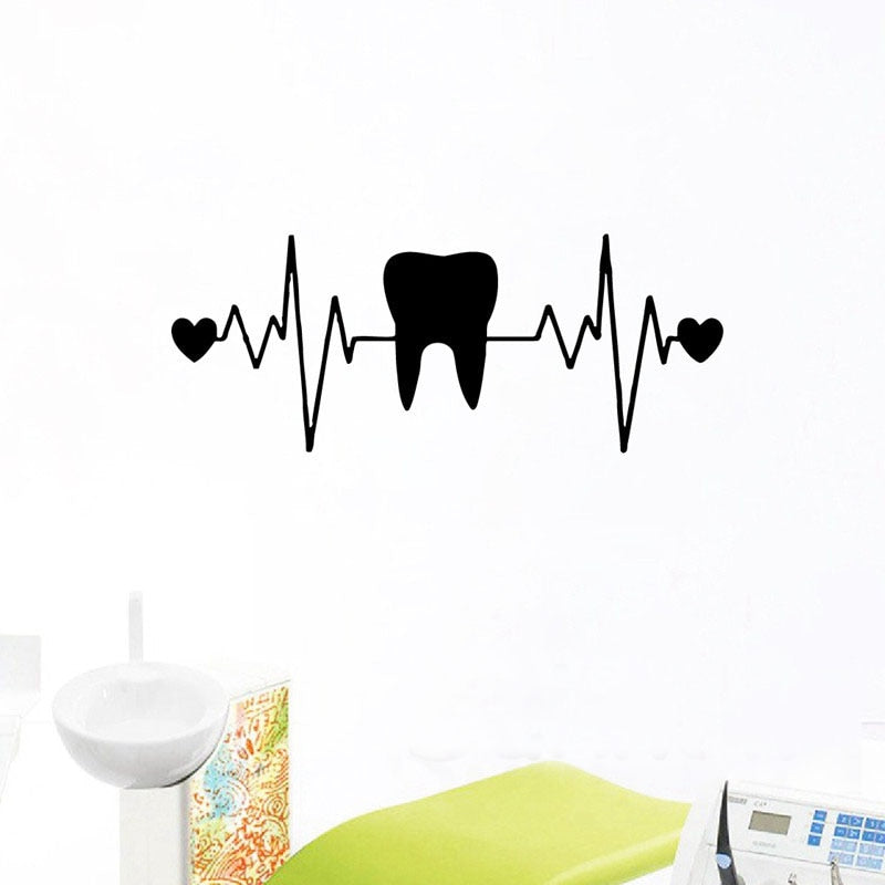 Wall Decal Tooth Heartbeat - Tooth Heartbeat - Fit For Icons