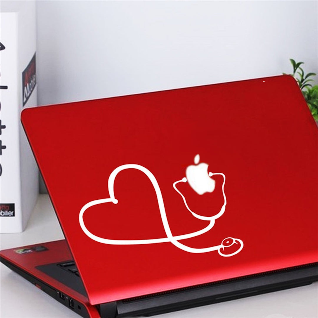 Stethoscope Laptop Decal | Stethoscope Heart Decal | Fit For Icons
