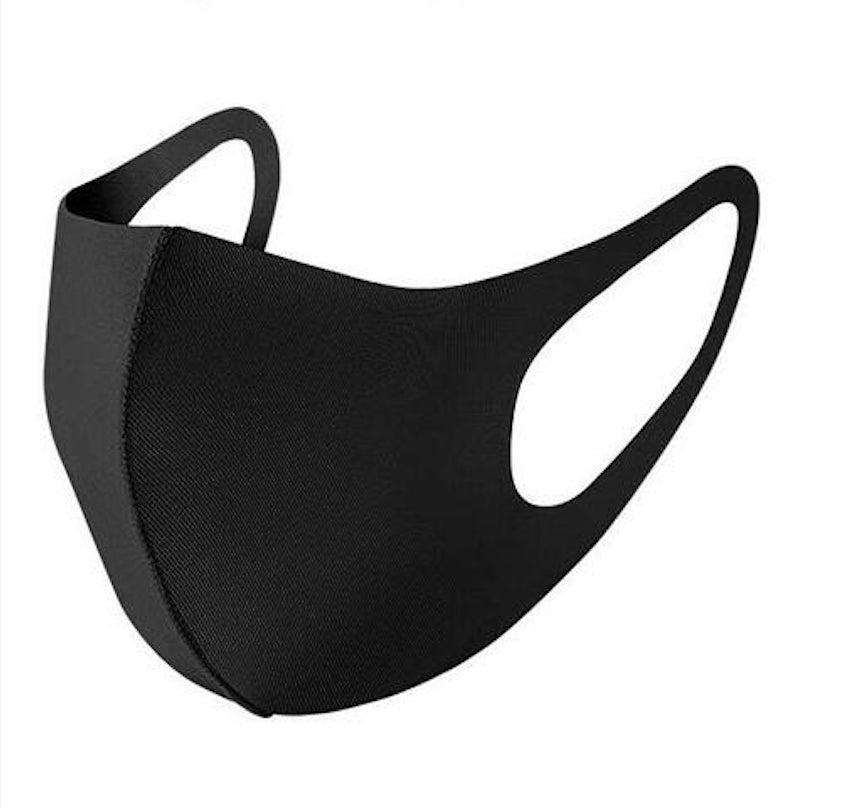 Unisex Adult Face mask coverings - Black