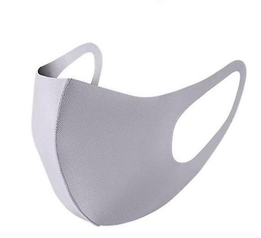 Unisex Adult Face Mask Coverings - Grey  Mask - Fit For Icons