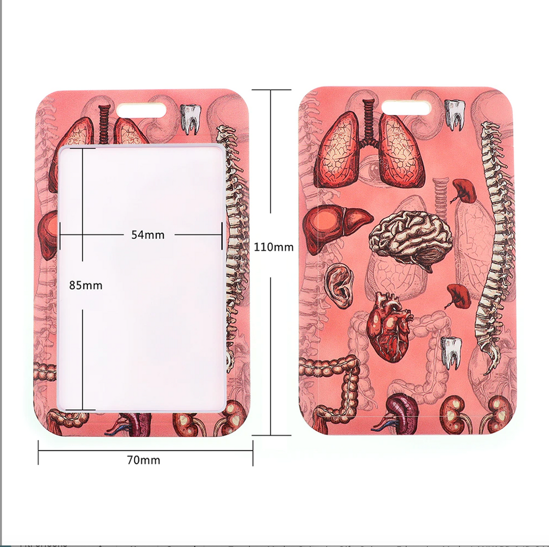 Anatomy Human Organs Design Lanyard & ID Badge Holder