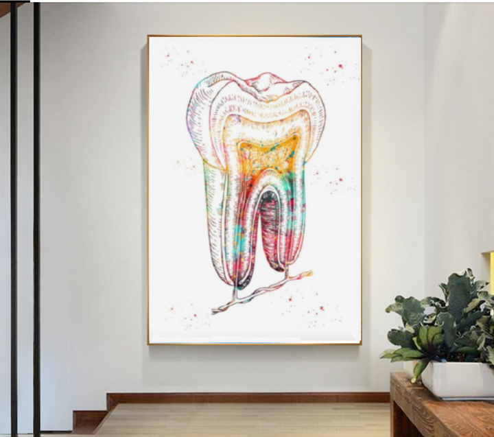 Dentist Wall Art Poster - Tooth Wall Art Poster - Fit For Icons