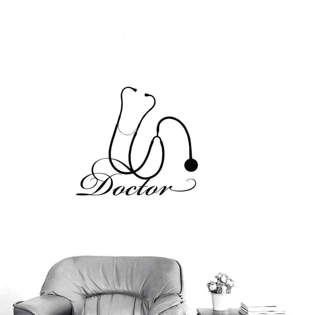 Large Wall Decal 'Doctor' Black