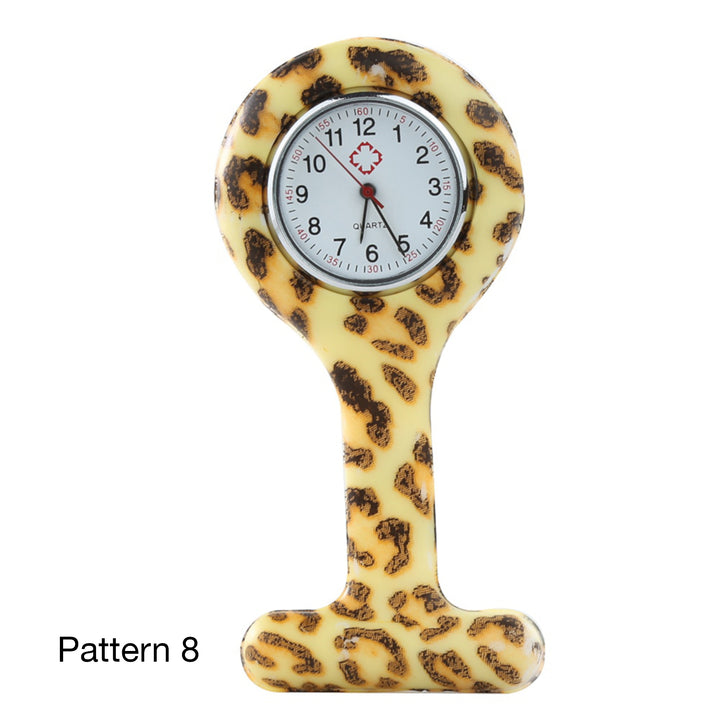 Leopard Print Pattern Fob Watch