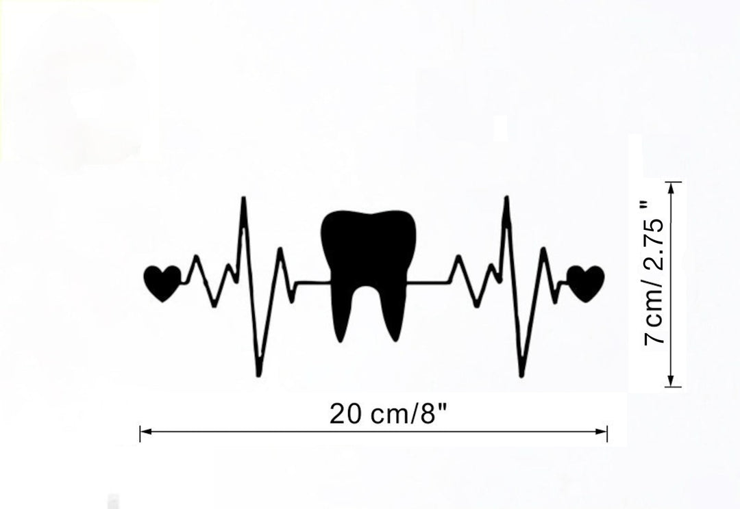 Tooth Heartbeat Decal