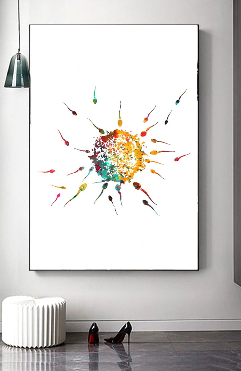 Human Egg Postern - Egg Fertilizations Poster - Fit For Icons